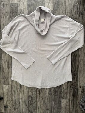 a new day Light Gray waffle Hooded Pullover Sweater